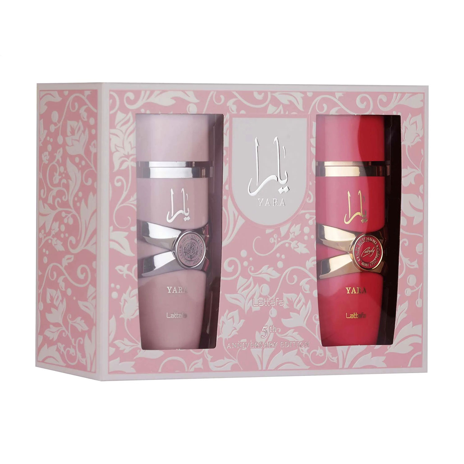 Парфумований набір жіночий Lattafa Perfumes Yara 5th Anniversary (парфумована вода, 2*100 мл)